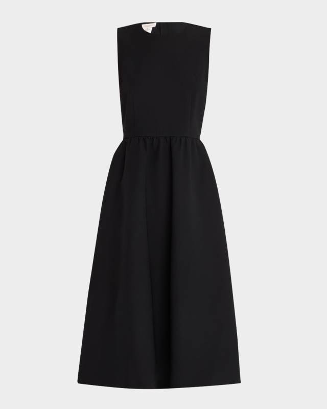 Pearl-Embellished Sleeveless Dress